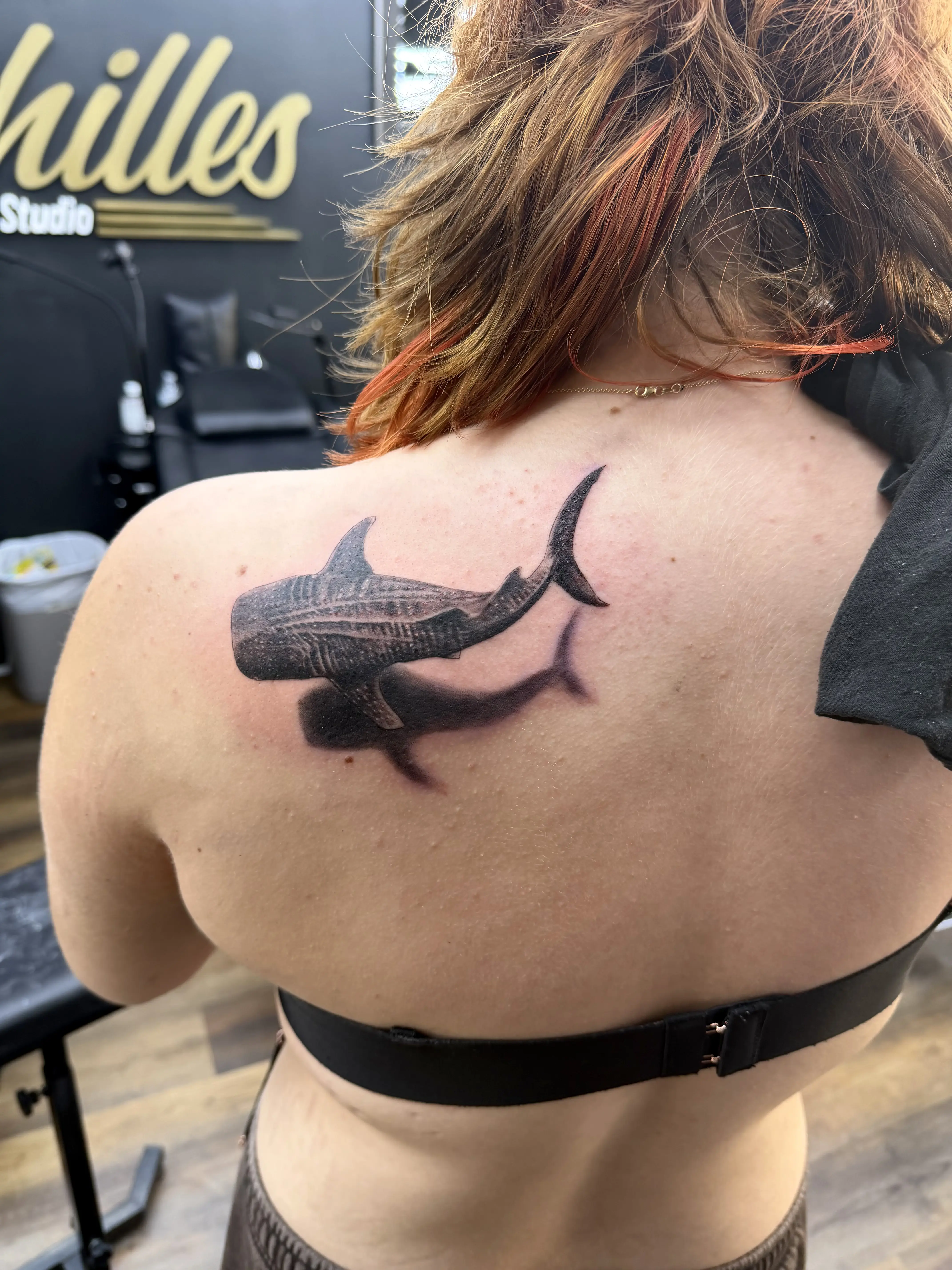 Whale shark tattoo